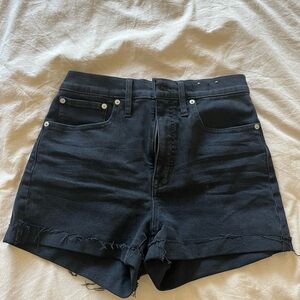 Madewell high rise denim shorts